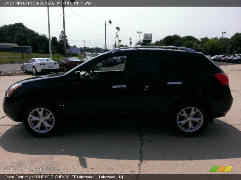Wicked Black / Gray 2010 Nissan Rogue SL AWD