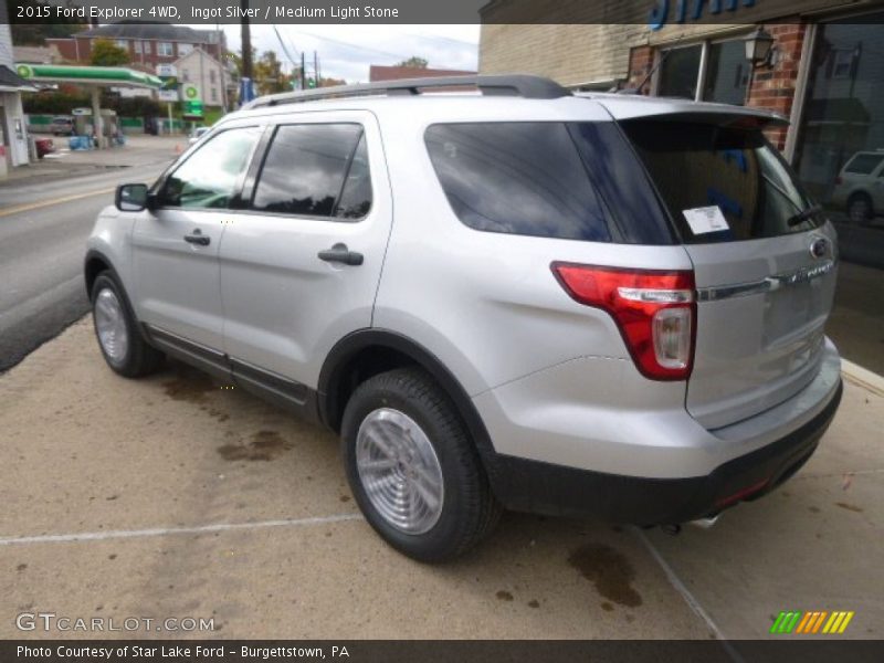 Ingot Silver / Medium Light Stone 2015 Ford Explorer 4WD