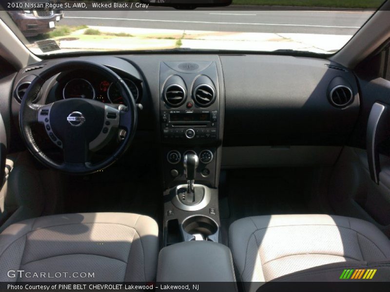 Wicked Black / Gray 2010 Nissan Rogue SL AWD