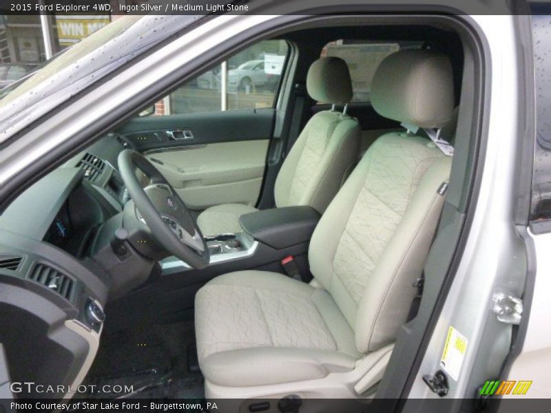 Ingot Silver / Medium Light Stone 2015 Ford Explorer 4WD
