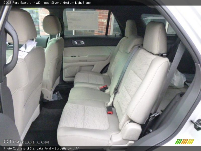 Ingot Silver / Medium Light Stone 2015 Ford Explorer 4WD