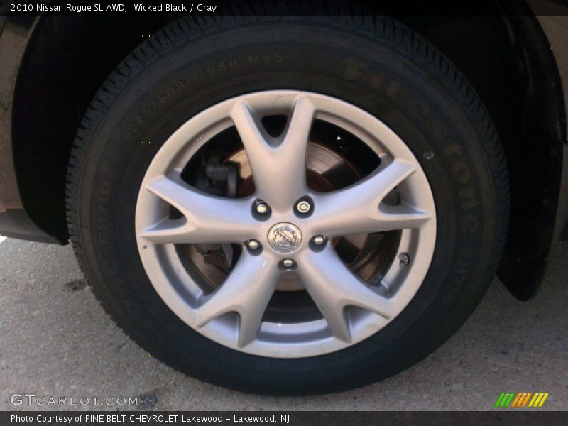 Wicked Black / Gray 2010 Nissan Rogue SL AWD