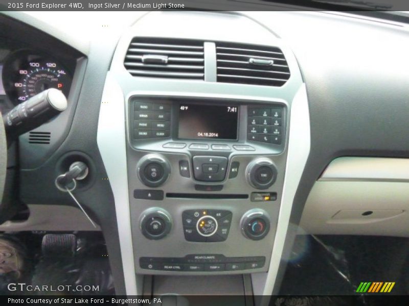 Ingot Silver / Medium Light Stone 2015 Ford Explorer 4WD