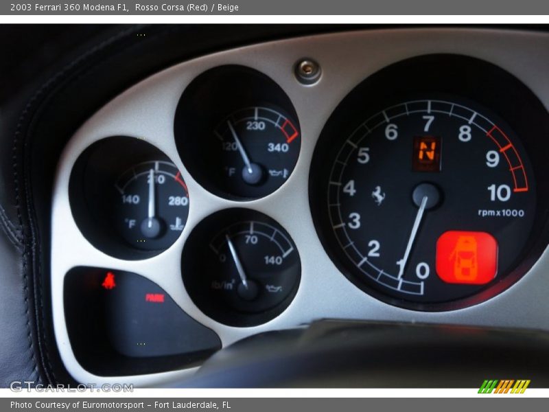 Rosso Corsa (Red) / Beige 2003 Ferrari 360 Modena F1
