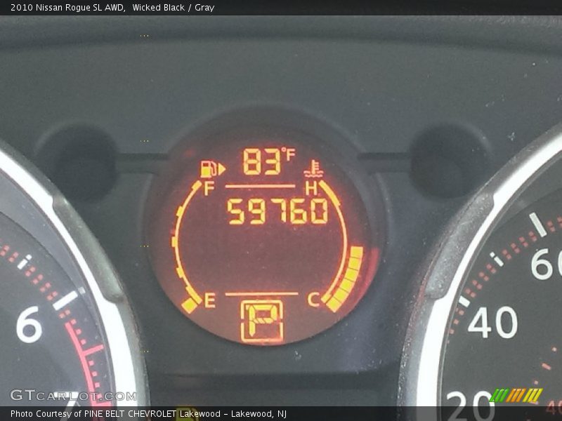 Wicked Black / Gray 2010 Nissan Rogue SL AWD