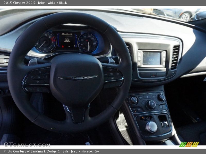 Bright White / Black 2015 Chrysler 200 S