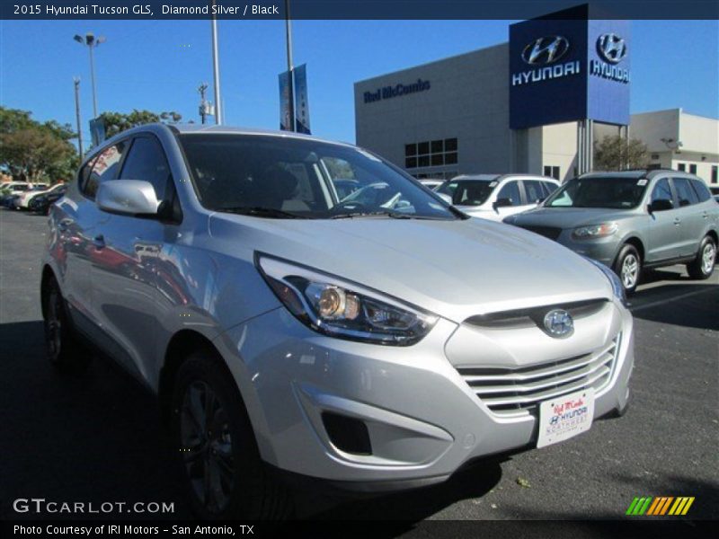 Diamond Silver / Black 2015 Hyundai Tucson GLS