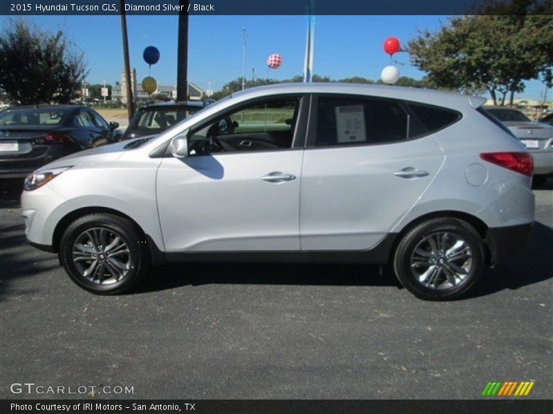Diamond Silver / Black 2015 Hyundai Tucson GLS