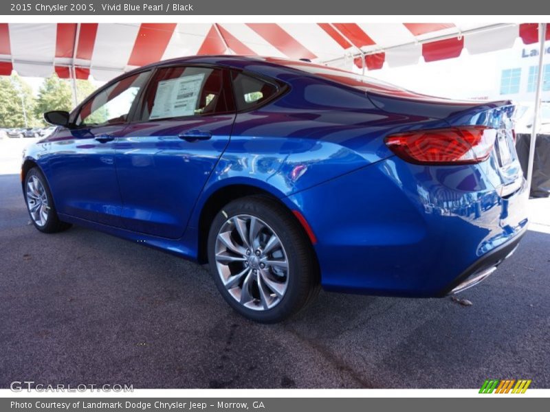 Vivid Blue Pearl / Black 2015 Chrysler 200 S