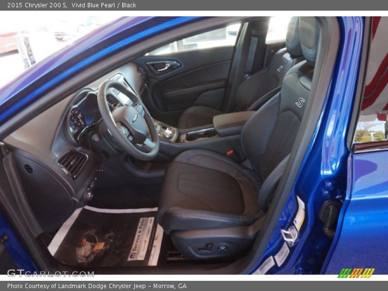 Vivid Blue Pearl / Black 2015 Chrysler 200 S