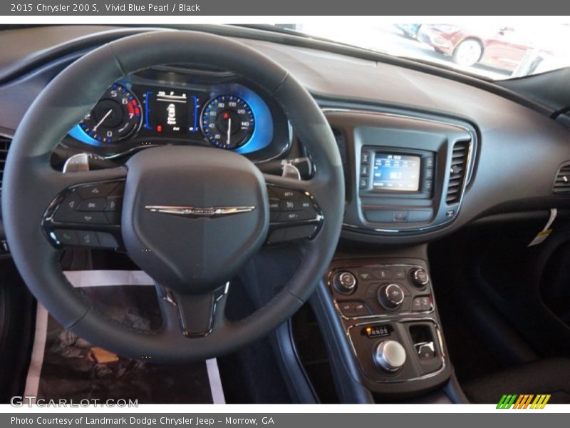 Vivid Blue Pearl / Black 2015 Chrysler 200 S