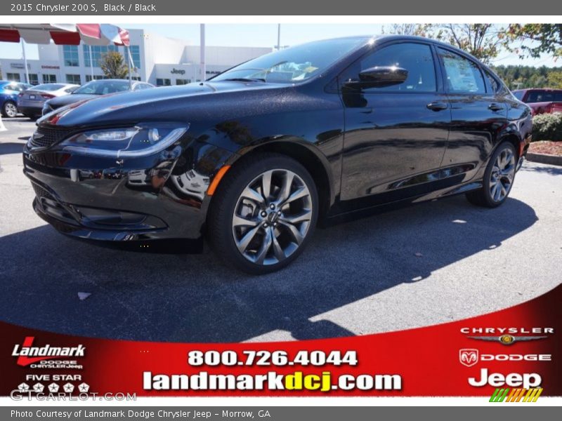 Black / Black 2015 Chrysler 200 S