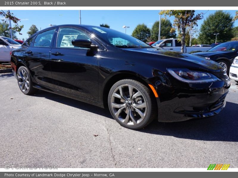 Black / Black 2015 Chrysler 200 S