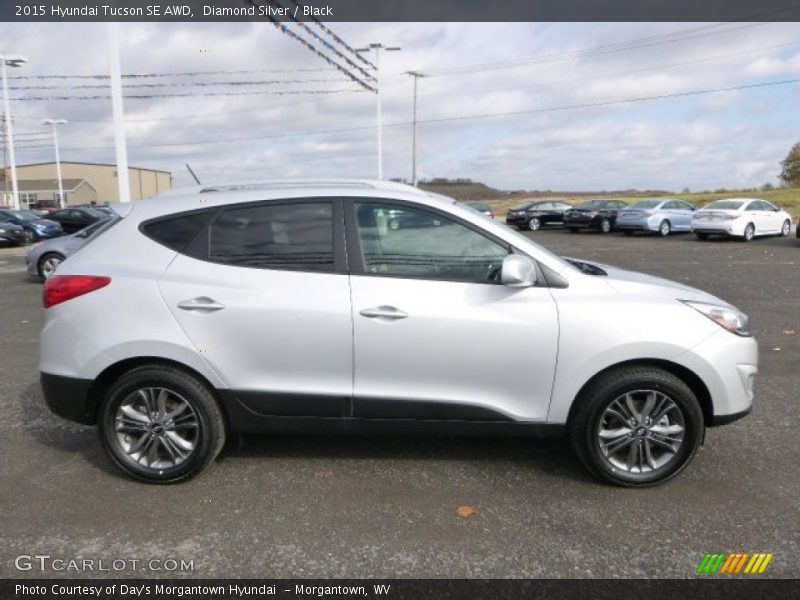 Diamond Silver / Black 2015 Hyundai Tucson SE AWD