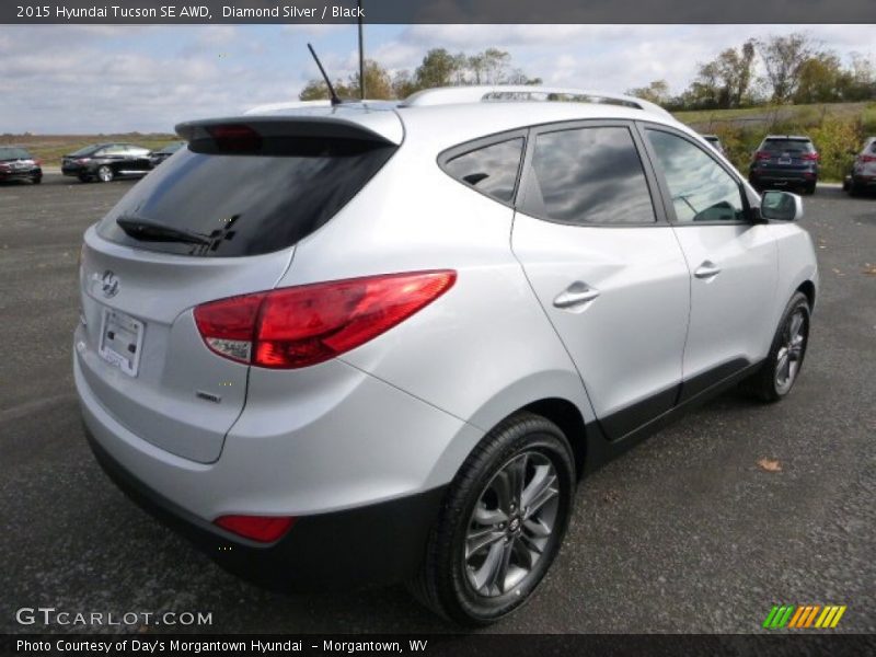 Diamond Silver / Black 2015 Hyundai Tucson SE AWD