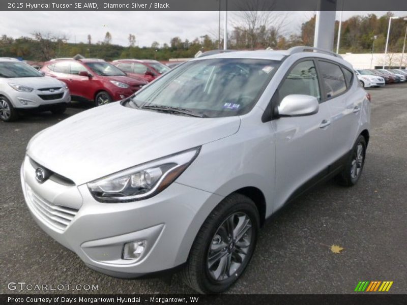 Diamond Silver / Black 2015 Hyundai Tucson SE AWD