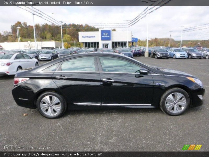 Eclipse Black / Gray 2015 Hyundai Sonata Hybrid Limited