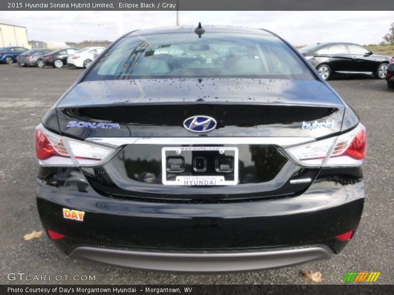 Eclipse Black / Gray 2015 Hyundai Sonata Hybrid Limited