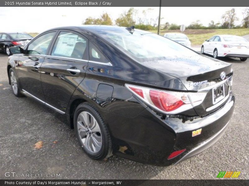 Eclipse Black / Gray 2015 Hyundai Sonata Hybrid Limited