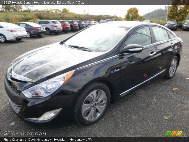 Eclipse Black / Gray 2015 Hyundai Sonata Hybrid Limited