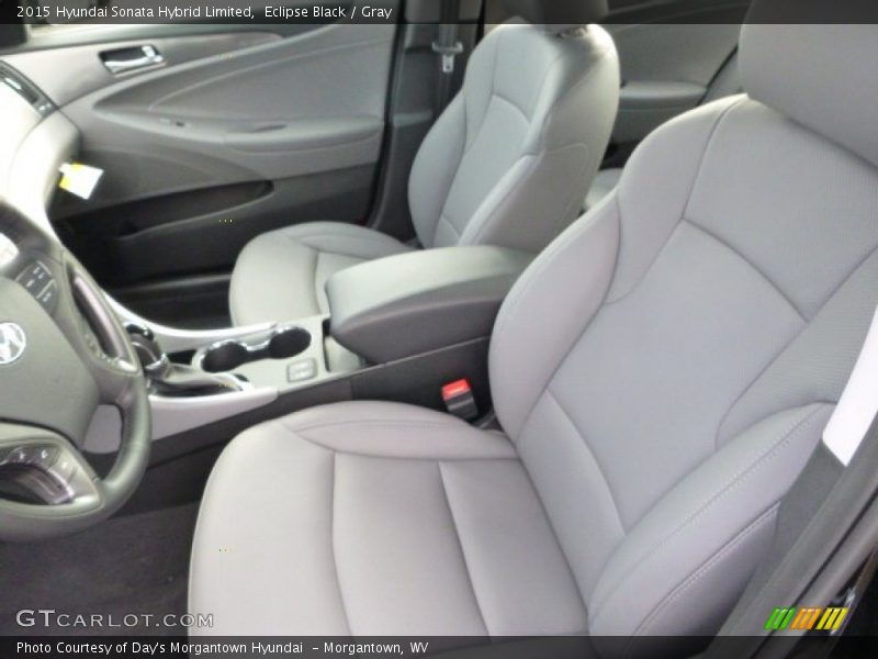 Eclipse Black / Gray 2015 Hyundai Sonata Hybrid Limited