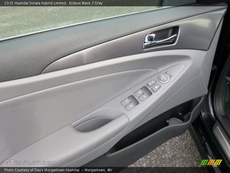 Eclipse Black / Gray 2015 Hyundai Sonata Hybrid Limited