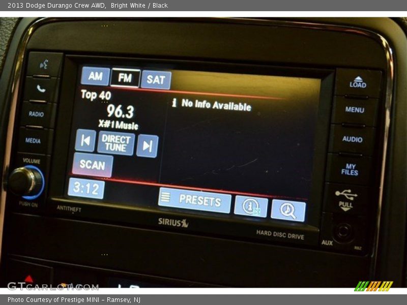 Bright White / Black 2013 Dodge Durango Crew AWD