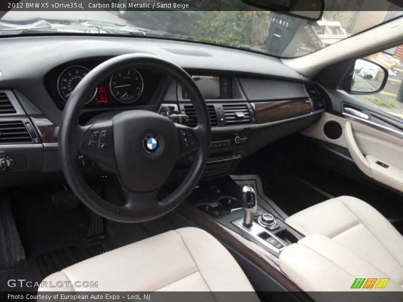 Carbon Black Metallic / Sand Beige 2012 BMW X5 xDrive35d