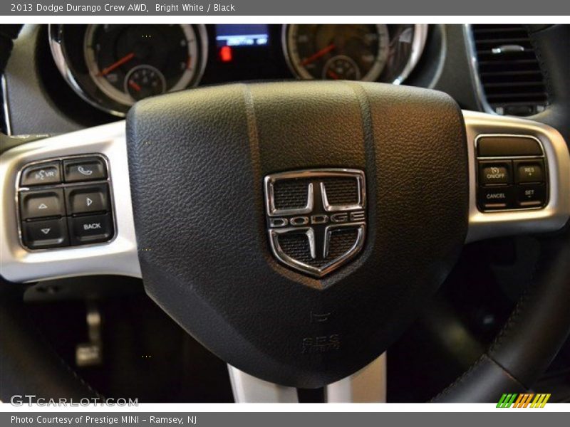 Bright White / Black 2013 Dodge Durango Crew AWD