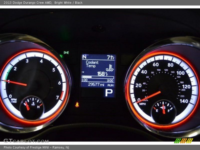 Bright White / Black 2013 Dodge Durango Crew AWD