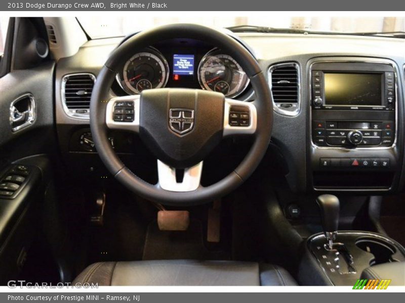 Bright White / Black 2013 Dodge Durango Crew AWD