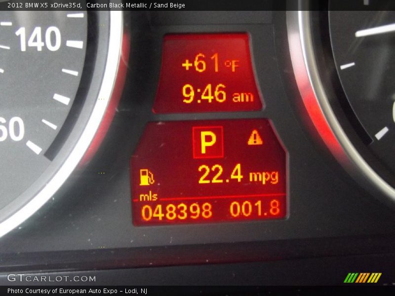 Carbon Black Metallic / Sand Beige 2012 BMW X5 xDrive35d
