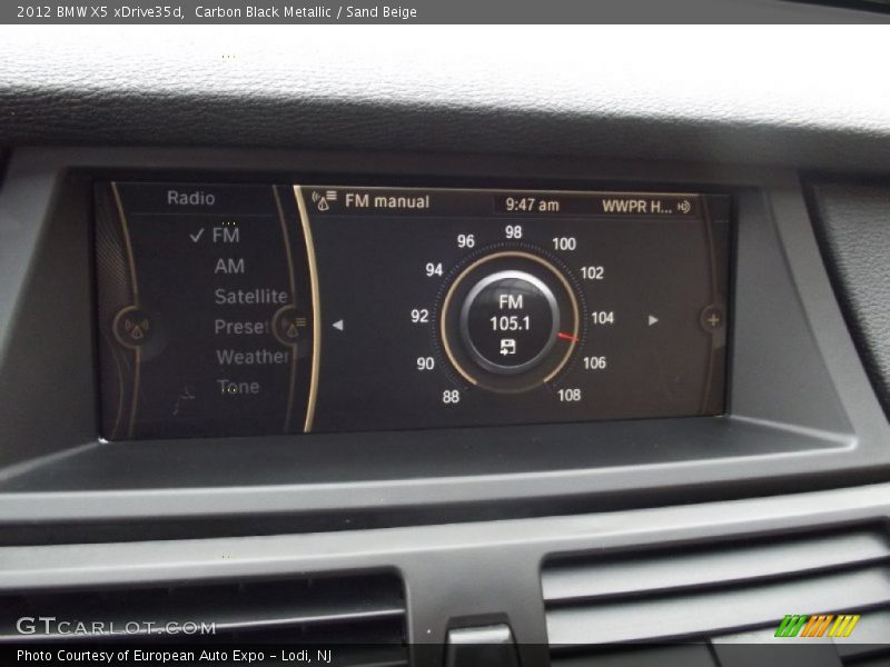 Carbon Black Metallic / Sand Beige 2012 BMW X5 xDrive35d