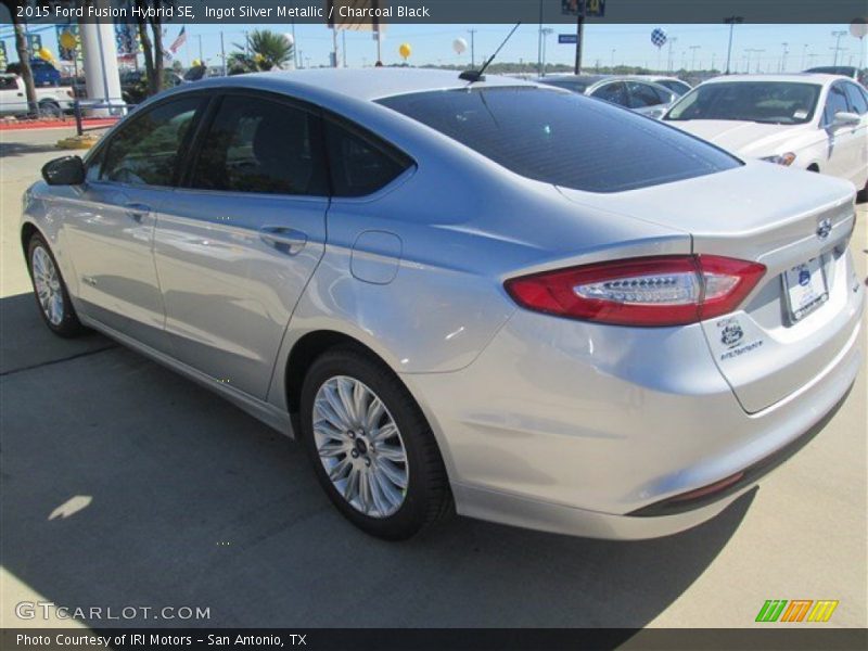 Ingot Silver Metallic / Charcoal Black 2015 Ford Fusion Hybrid SE