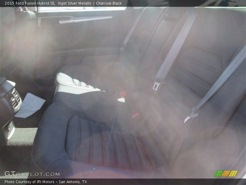 Ingot Silver Metallic / Charcoal Black 2015 Ford Fusion Hybrid SE