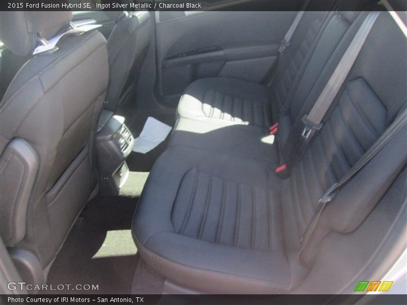 Ingot Silver Metallic / Charcoal Black 2015 Ford Fusion Hybrid SE