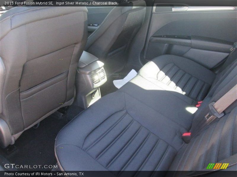 Ingot Silver Metallic / Charcoal Black 2015 Ford Fusion Hybrid SE