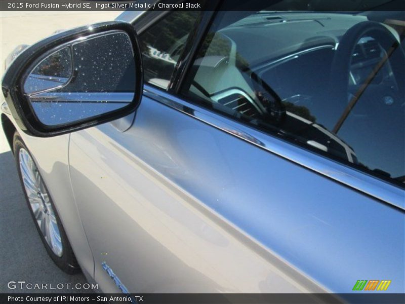 Ingot Silver Metallic / Charcoal Black 2015 Ford Fusion Hybrid SE