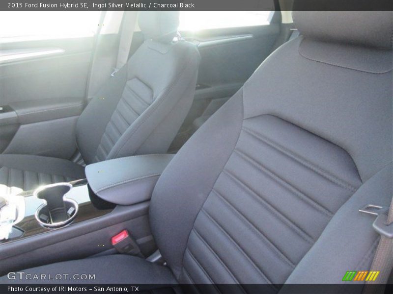 Ingot Silver Metallic / Charcoal Black 2015 Ford Fusion Hybrid SE