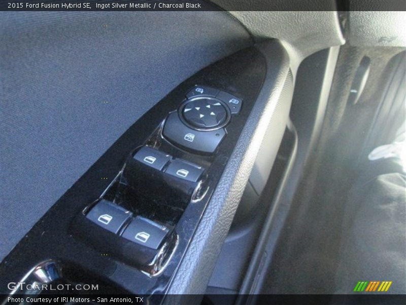 Ingot Silver Metallic / Charcoal Black 2015 Ford Fusion Hybrid SE