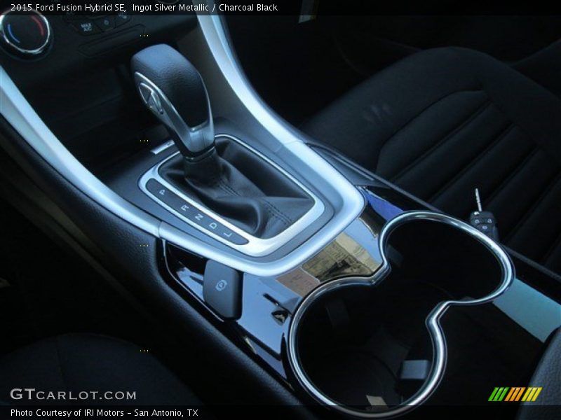 Ingot Silver Metallic / Charcoal Black 2015 Ford Fusion Hybrid SE