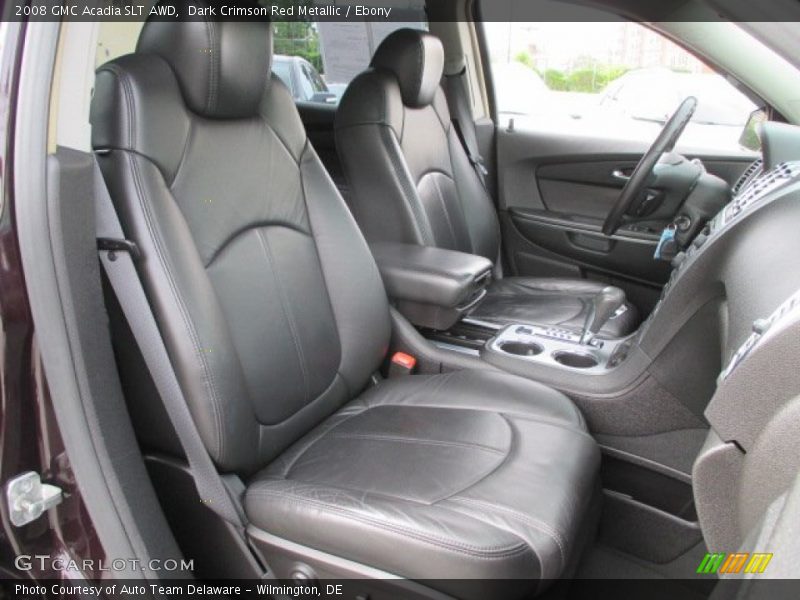 Dark Crimson Red Metallic / Ebony 2008 GMC Acadia SLT AWD