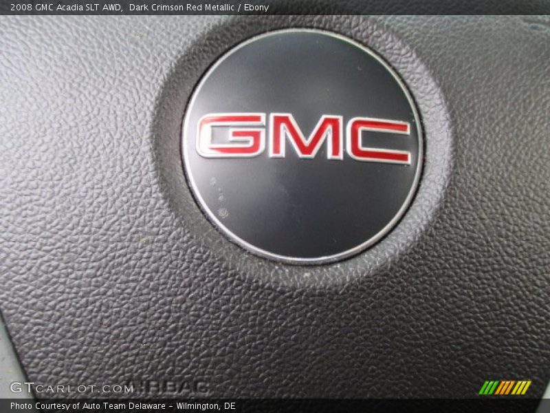 Dark Crimson Red Metallic / Ebony 2008 GMC Acadia SLT AWD
