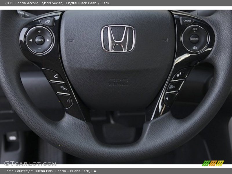 Crystal Black Pearl / Black 2015 Honda Accord Hybrid Sedan