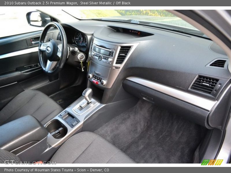 Steel Silver Metallic / Off Black 2010 Subaru Outback 2.5i Premium Wagon