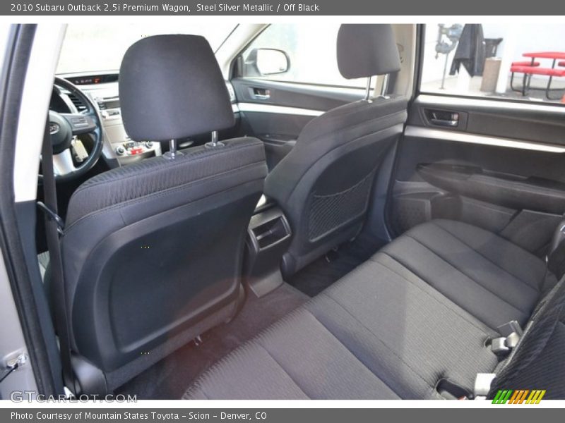 Steel Silver Metallic / Off Black 2010 Subaru Outback 2.5i Premium Wagon