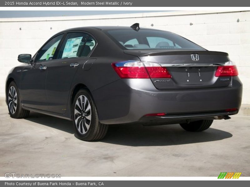 Modern Steel Metallic / Ivory 2015 Honda Accord Hybrid EX-L Sedan