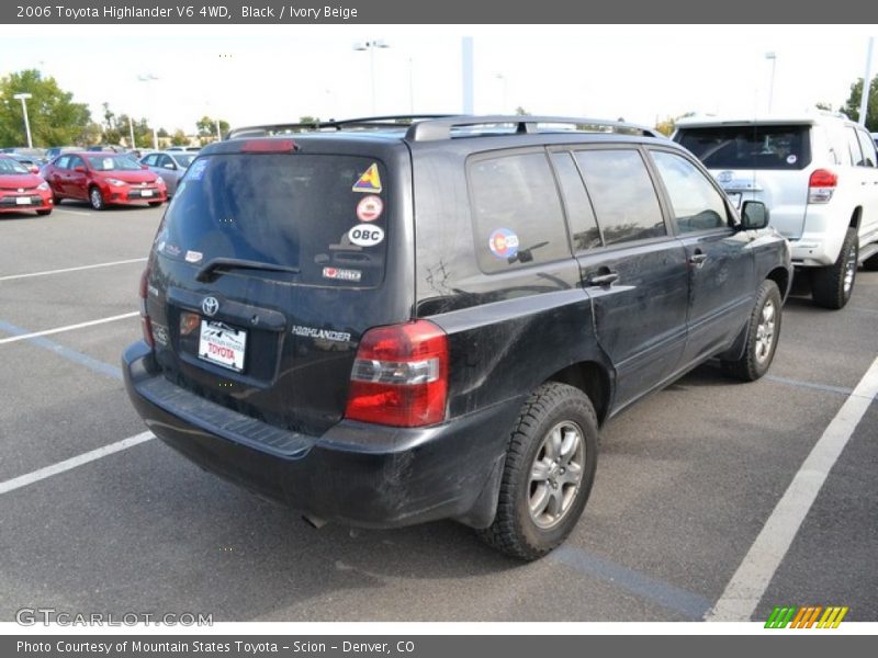 Black / Ivory Beige 2006 Toyota Highlander V6 4WD