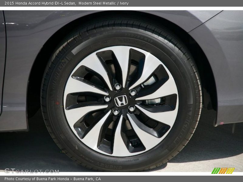 Modern Steel Metallic / Ivory 2015 Honda Accord Hybrid EX-L Sedan