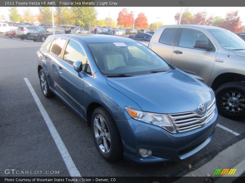 Tropical Sea Metallic / Light Gray 2011 Toyota Venza V6 AWD